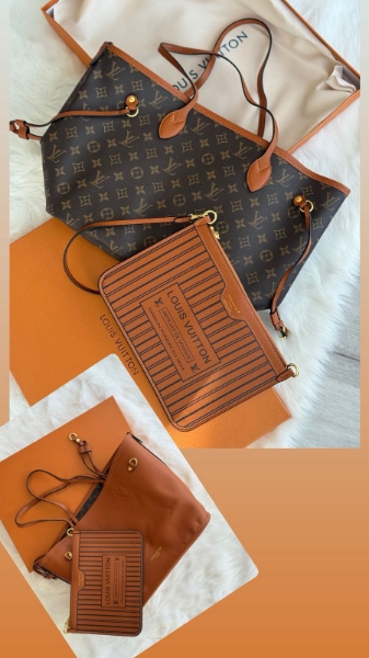 Imagen de BOLSO LUIS VUITTON - EN MONOGRAMA CAFÉ CUERO CAMEL 